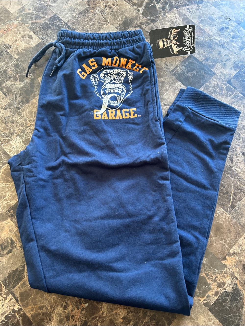 NWT 🆕 GasMonkey Men’s Navy Blue Sweatpants size M